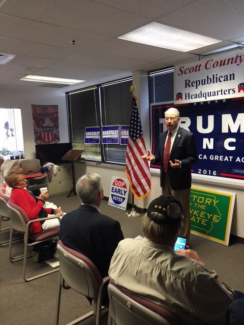 Grassley meets with Scott County Republicans